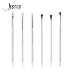 Load image into Gallery viewer, Jessup Pearl White/Silver Professional Makeup Brushes Set Make up Brush Tools kit Eye Shader Liner natural-synthetic hair

