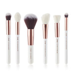 Load image into Gallery viewer, Jessup 6pcs Pearl White/Silver Professional Makeup Brushes Sets Make up Brush Beauty Tools Buffer Paint Cheek Highlight Powder
