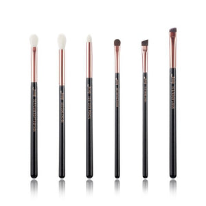 Jessup Rose-carmin/Silver Professional Makeup Brushes Set Beauty Tools Make up Brush kit Eye Shader Liner natural-synthetic hair