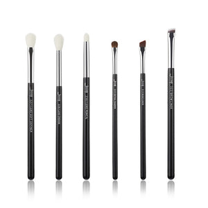 Jessup Rose-carmin/Silver Professional Makeup Brushes Set Beauty Tools Make up Brush kit Eye Shader Liner natural-synthetic hair