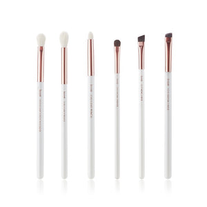 Jessup Rose-carmin/Silver Professional Makeup Brushes Set Beauty Tools Make up Brush kit Eye Shader Liner natural-synthetic hair