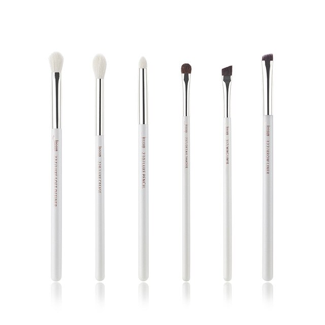 Jessup Rose-carmin/Silver Professional Makeup Brushes Set Beauty Tools Make up Brush kit Eye Shader Liner natural-synthetic hair