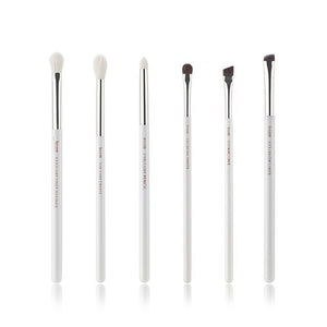 Jessup Rose-carmin/Silver Professional Makeup Brushes Set Beauty Tools Make up Brush kit Eye Shader Liner natural-synthetic hair