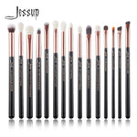 Load image into Gallery viewer, Jessup Pearl White/Silver Professional Makeup Brushes Set Make up Brush Tools kit Eye Liner Shader natural-synthetic hair
