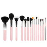 Load image into Gallery viewer, Jessup set 15pcs Purple/ Gold Makeup Brushes Set Cosmetics Tool Make up Brush Powder Foundation Eyeshadow Eyeliner Lip
