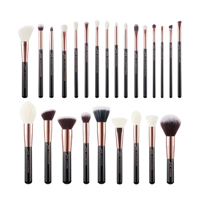 Jessup brush set Pearl White/Silver Professional Makeup Brushes Sets Foundation Make up Brush beauty Tool Powder Blushes