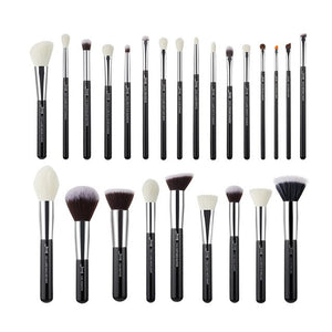Jessup brush set Pearl White/Silver Professional Makeup Brushes Sets Foundation Make up Brush beauty Tool Powder Blushes