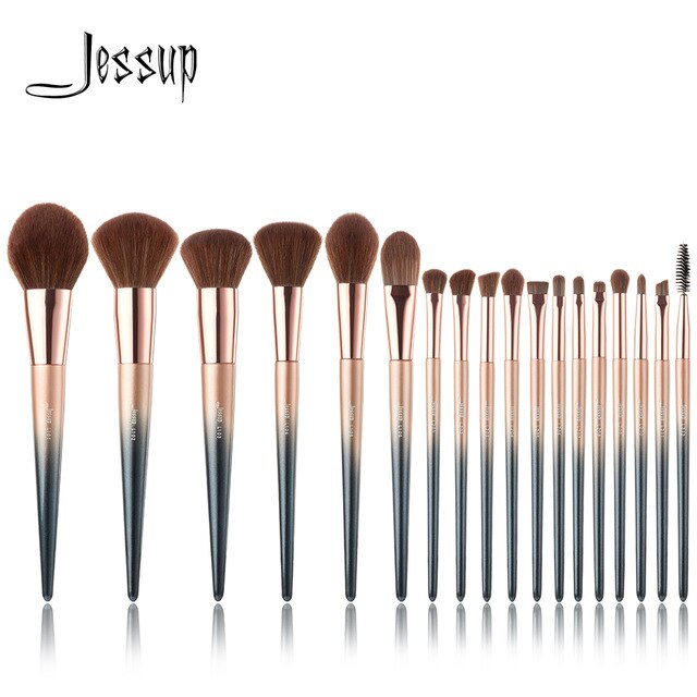 Jessup 18pcs Royal Makeup-Brushes-Set pincel maquiagem Foundation Eyeshadow luxury Brushes T263 Cosmetic Bag CB005 Beauty Tool