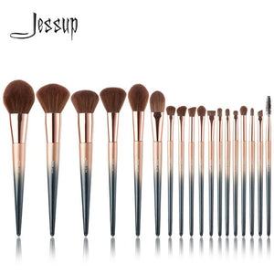 Jessup 18pcs Royal Makeup-Brushes-Set pincel maquiagem Foundation Eyeshadow luxury Brushes T263 Cosmetic Bag CB005 Beauty Tool