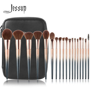 Jessup 18pcs Royal Makeup-Brushes-Set pincel maquiagem Foundation Eyeshadow luxury Brushes T263 Cosmetic Bag CB005 Beauty Tool