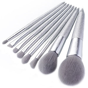 Jessup Shining Party Golden brush makeup brush Powder Blusher Eyeshadow Foundation brush Synthetic hair Gift box