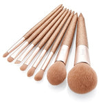 Load image into Gallery viewer, Jessup Shining Party Golden brush makeup brush Powder Blusher Eyeshadow Foundation brush Synthetic hair Gift box
