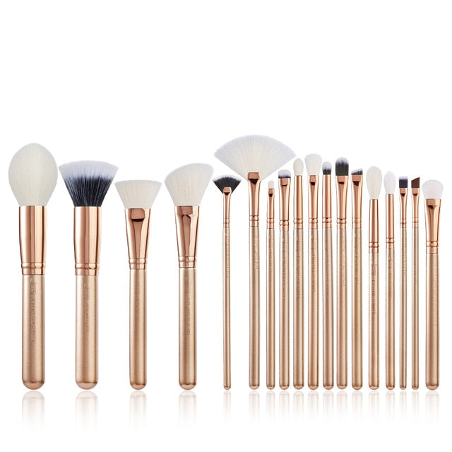 Jessup brush Makeup brush set 6pcs-30pcs Golden / Rose Gold POWDER EYESHADOW CONCERLER foundation brush