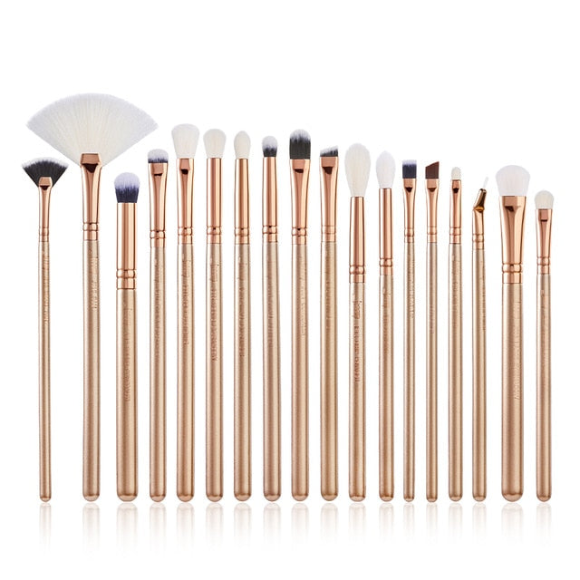 Jessup brush Makeup brush set 6pcs-30pcs Golden / Rose Gold POWDER EYESHADOW CONCERLER foundation brush