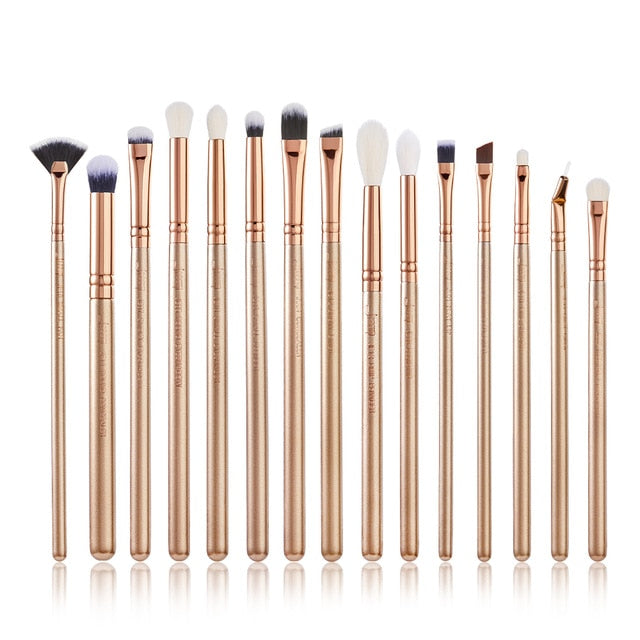 Jessup brush Makeup brush set 6pcs-30pcs Golden / Rose Gold POWDER EYESHADOW CONCERLER foundation brush