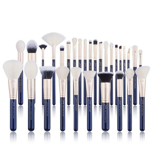 Jessup brushes Makeup brushes set 6pcs-30pcs Prussian Blue/Golden Sands Foundation brush Eyeshadow Powder Make up brush