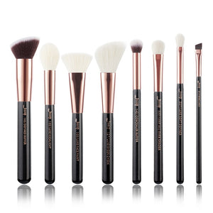 Jessup Makeup brushes set Rose Gold / Black Foundation Powder Eyeshadow Make up Brush 6pcs-25pcs