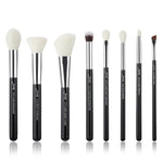 Load image into Gallery viewer, Jessup Makeup brushes set Black/Silver Professional with Natural Hair Foundation Powder Eyeshadow Make up Brush Blush 6pcs-25pcs
