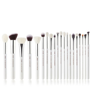 Jessup Pearl White/Silver Makeup brushes set Beauty Foundation Powder Eyeshadow Make up Brushes High quality 6pcs-25pcs