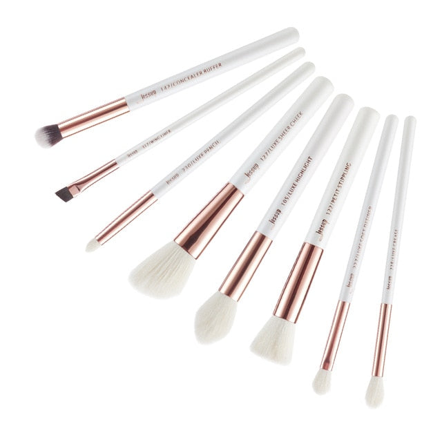 Jessup Makeup-Brushes-Set Dropshipping Pearl-White-Rose-Gold pinceaux maquillage Cosmetic Tools Eyeshadow Powder Definer 6-25pcs
