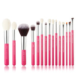 Load image into Gallery viewer, Jessup Rose-carmin/Silver Makeup brushes set Beauty Foundation Powder Eyeshadow Make up Brush 6pcs-25pcs Natural-synthetic hair
