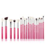 Load image into Gallery viewer, Jessup Rose-carmin/Silver Makeup brushes set Beauty Foundation Powder Eyeshadow Make up Brush 6pcs-25pcs Natural-synthetic hair
