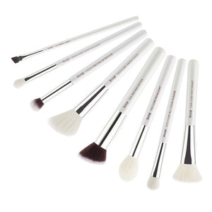 Jessup Makeup Brushes Set White/Silver 6-25pcs Dropshipping pincel maquiagem Eyeshadow Foundation Eyeliner Goat-Synthetic Hair