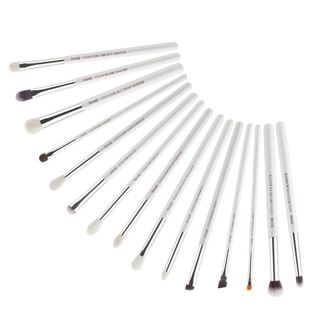 Jessup Makeup Brushes Set White/Silver 6-25pcs Dropshipping pincel maquiagem Eyeshadow Foundation Eyeliner Goat-Synthetic Hair
