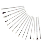 Load image into Gallery viewer, Jessup Makeup Brushes Set White/Silver 6-25pcs Dropshipping pincel maquiagem Eyeshadow Foundation Eyeliner Goat-Synthetic Hair
