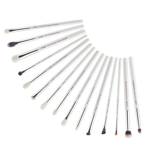 Jessup Makeup Brushes Set White/Silver 6-25pcs Dropshipping pincel maquiagem Eyeshadow Foundation Eyeliner Goat-Synthetic Hair