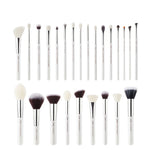 Load image into Gallery viewer, Jessup Makeup Brushes Set White/Silver 6-25pcs Dropshipping pincel maquiagem Eyeshadow Foundation Eyeliner Goat-Synthetic Hair
