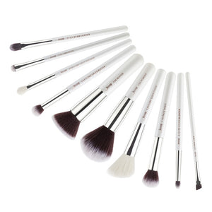 Jessup Makeup Brushes Set White/Silver 6-25pcs Dropshipping pincel maquiagem Eyeshadow Foundation Eyeliner Goat-Synthetic Hair