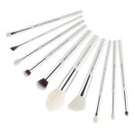 Load image into Gallery viewer, Jessup Makeup Brushes Set White/Silver 6-25pcs Dropshipping pincel maquiagem Eyeshadow Foundation Eyeliner Goat-Synthetic Hair

