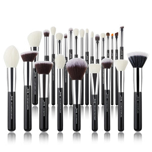 Jessup Pearl White/Rose Gold Professional Makeup Brushes brushes Make up Brush Tools kit Foundation set Powder Blushes Beauty