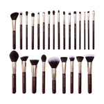 Load image into Gallery viewer, Jessup Black/Silver Professional Makeup Brushes Set Foundation Powder Eyeshadow Make up Brush Blushes natural-synthetic hair
