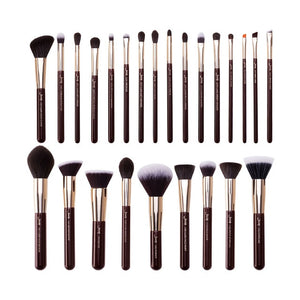 Jessup Black/Silver Professional Makeup Brushes Set Foundation Powder Eyeshadow Make up Brush Blushes natural-synthetic hair