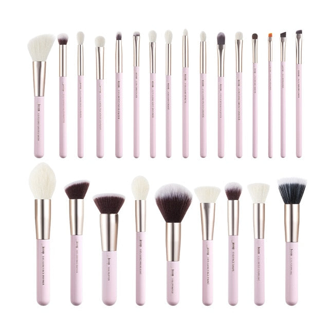 Jessup Black/Silver Professional Makeup Brushes Set Foundation Powder Eyeshadow Make up Brush Blushes natural-synthetic hair