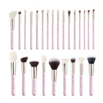 Load image into Gallery viewer, Jessup Black/Silver Professional Makeup Brushes Set Foundation Powder Eyeshadow Make up Brush Blushes natural-synthetic hair
