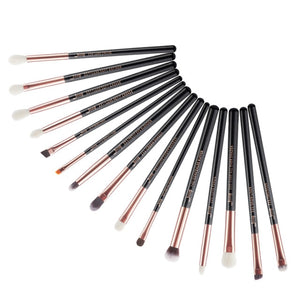 Jessup Makeup Brushes Kit 6-25pcs Black/Rose Gold Powder Foundation Eyeshadow Line Highlighter Concealer Blender Cosmetic Set