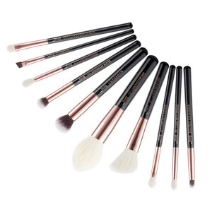 Jessup Makeup Brushes Kit 6-25pcs Black/Rose Gold Powder Foundation Eyeshadow Line Highlighter Concealer Blender Cosmetic Set