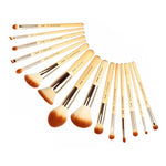 Load image into Gallery viewer, Jessup Makeup Brushes Set Bamboo Foundation Powder Eyeliner Bronzer Sculpting brush pincel maquiagem Professional Cosmetic Tool
