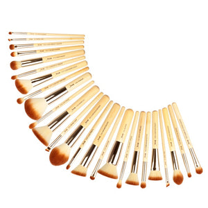 Jessup Makeup Brushes Set Bamboo Foundation Powder Eyeliner Bronzer Sculpting brush pincel maquiagem Professional Cosmetic Tool