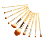 Load image into Gallery viewer, Jessup Makeup Brushes Set Bamboo Foundation Powder Eyeliner Bronzer Sculpting brush pincel maquiagem Professional Cosmetic Tool
