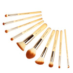 Load image into Gallery viewer, Jessup Makeup Brushes Set Bamboo Foundation Powder Eyeliner Bronzer Sculpting brush pincel maquiagem Professional Cosmetic Tool
