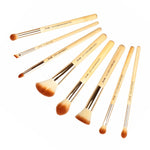 Load image into Gallery viewer, Jessup Makeup Brushes Set Bamboo Foundation Powder Eyeliner Bronzer Sculpting brush pincel maquiagem Professional Cosmetic Tool
