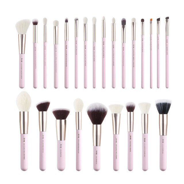Jessup brush set Pearl White/Silver Professional Makeup Brushes Sets Foundation Make up Brush beauty Tool Powder Blushes