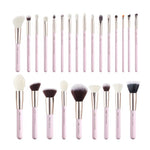 Load image into Gallery viewer, Jessup brush set Pearl White/Silver Professional Makeup Brushes Sets Foundation Make up Brush beauty Tool Powder Blushes
