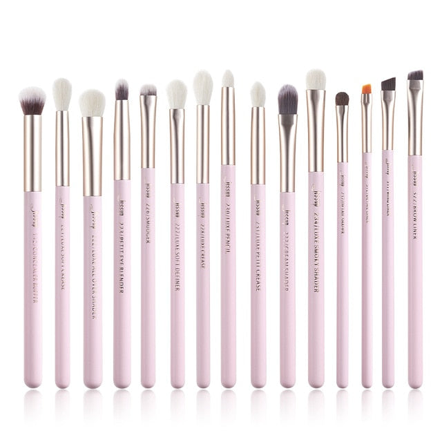 Jessup Rose Gold/Black Professional Makeup Brushes Set Make up Brush Tools kit Eye Liner Shader natural-synthetic hair