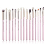 Load image into Gallery viewer, Jessup Rose Gold/Black Professional Makeup Brushes Set Make up Brush Tools kit Eye Liner Shader natural-synthetic hair

