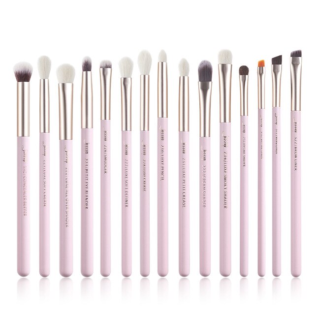 Jessup Rose-carmin/Silver Makeup Brushes brushes Set professional Make up Brush Tools kit EyeLiner Shader natural-synthetic hair